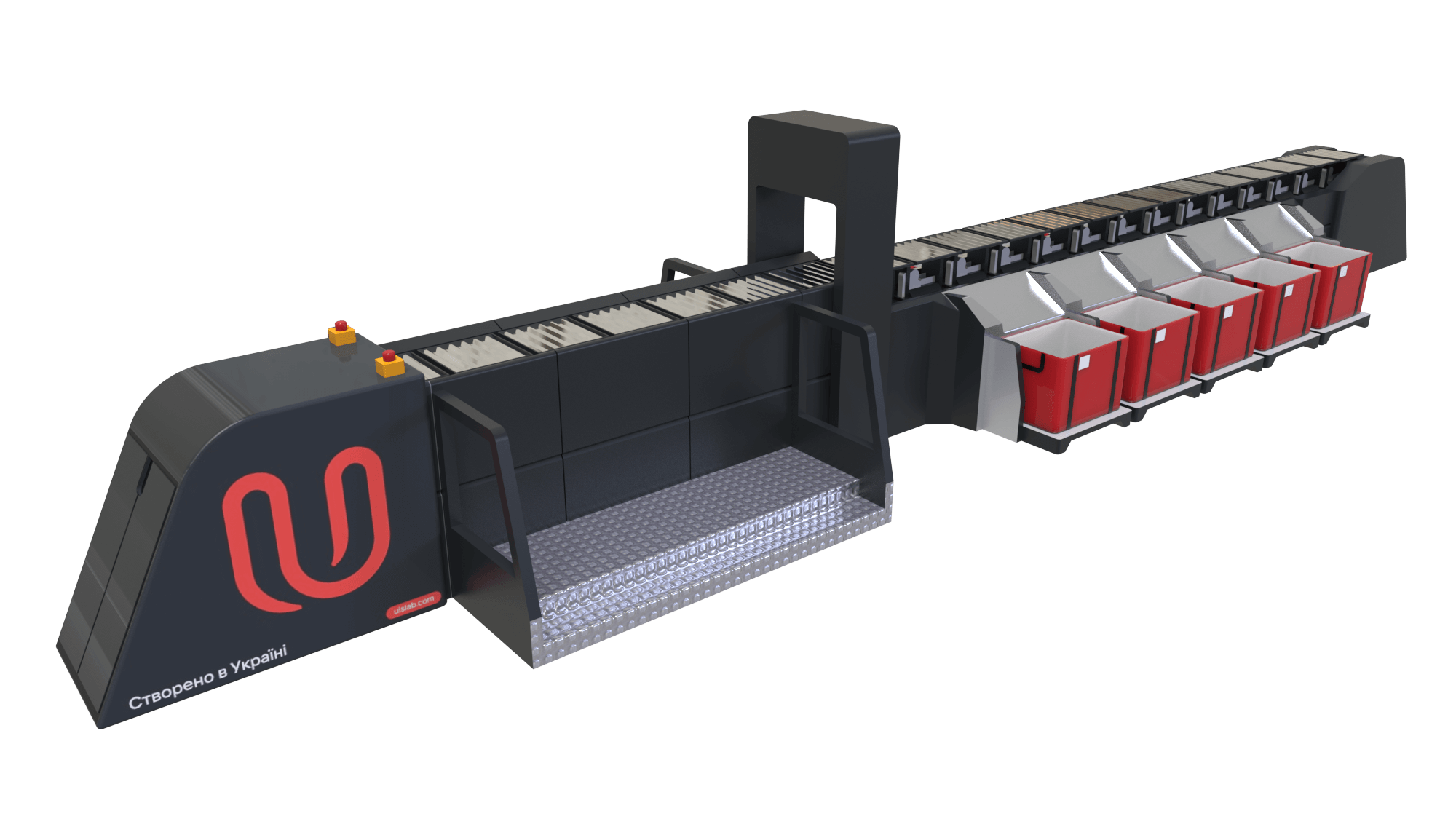 UIS.TiltTray Sorter Автоматическая система сортировки мелкого груза
