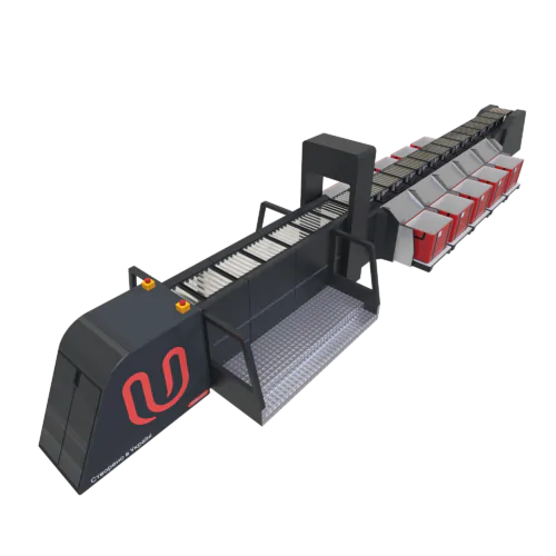 UIS.TiltTray Sorter Automatyczny system sortowania małych ładunków do 10 kg